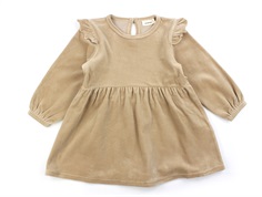 Lil Atelier nougat velour dress